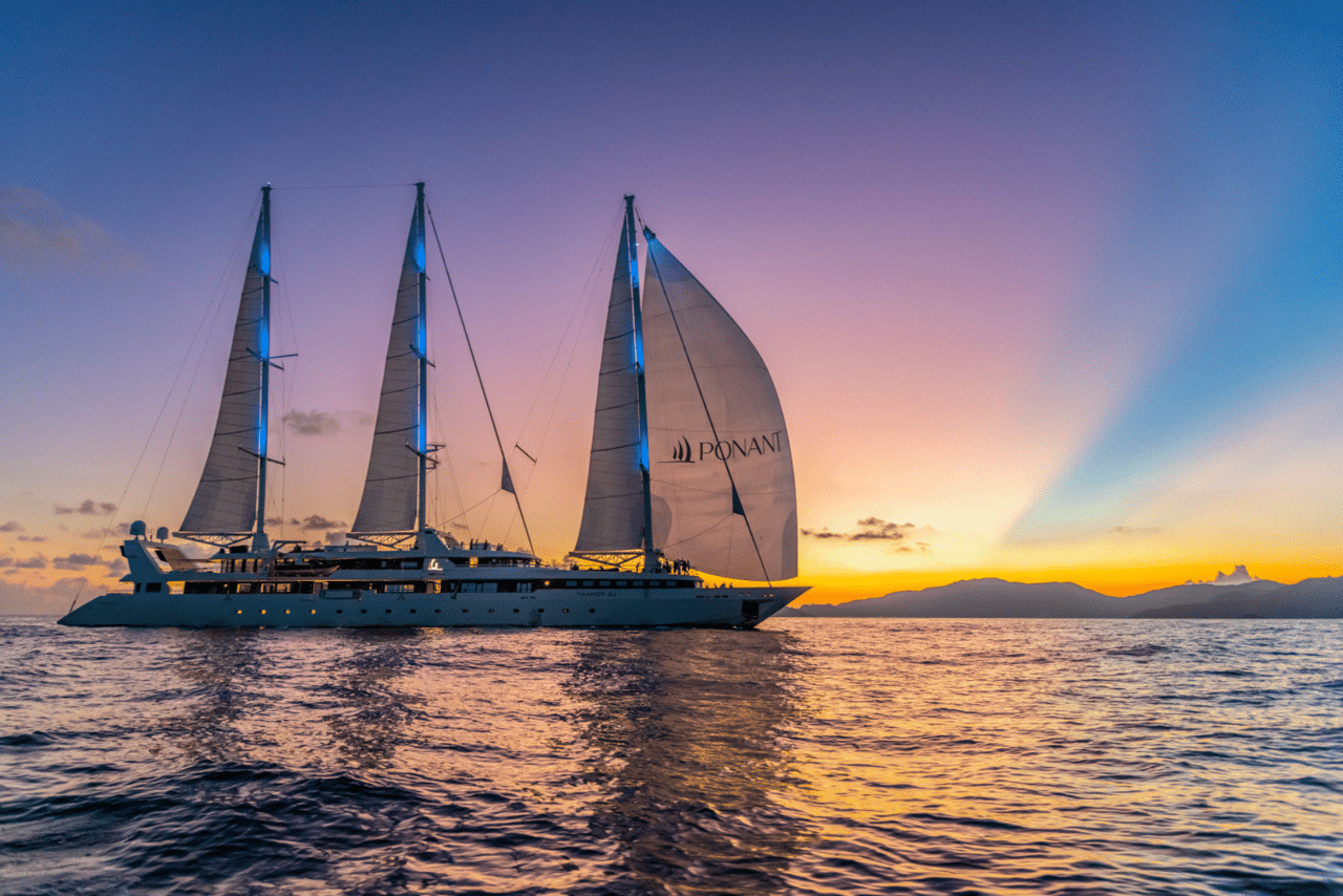 profil au soleil couchant