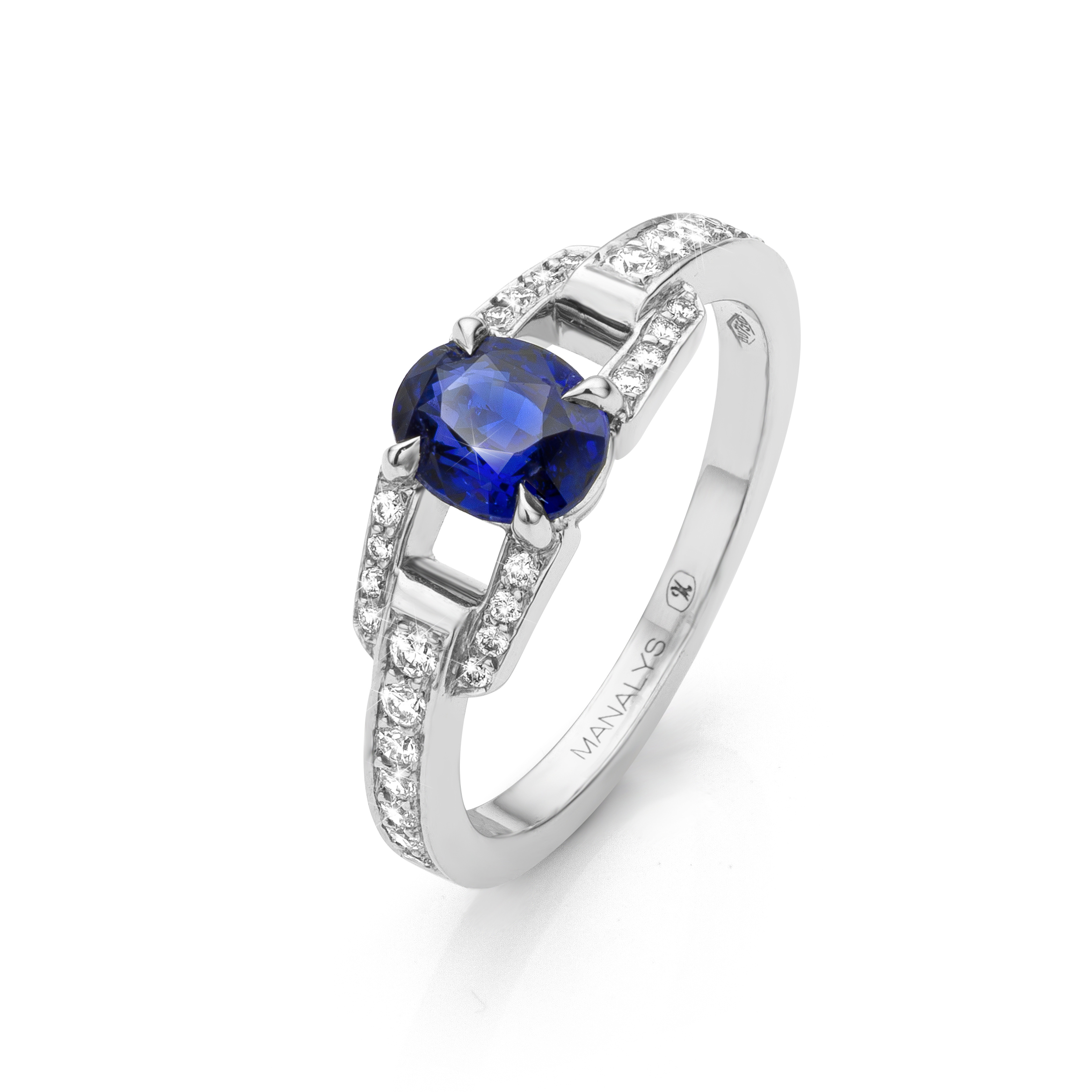 The Manalys sapphire solitaire ring